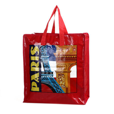 کیفیت  Laminated Paris Design PP Woven Shopping Bag Laminated Pp Woven Bag کارخانه