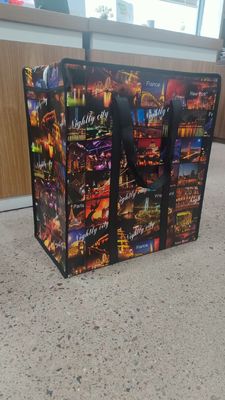 کیسه خرید بافتی PP سفارشی با جوهر سازگار با محیط زیست ظرفیت 10 کیلوگرم